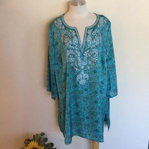 Lane Bryant Silky Tunic Length Blouse 22/24W